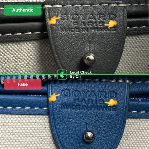 goyard artois real vs fake|real goyard bag code.